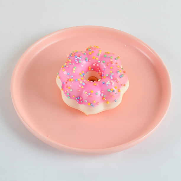 Simulación de pastel de comida, postre, imán de nevera con función antiestrés, decoración realista de dona y pastel para cocina, oficina y uso como regalo.
