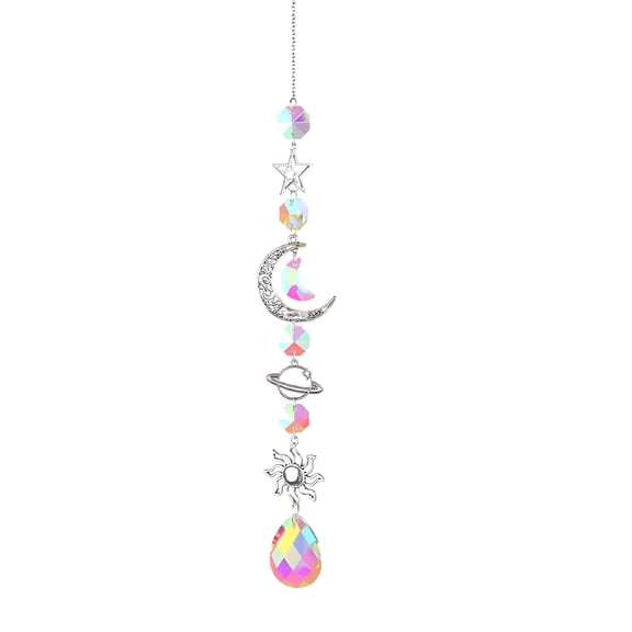ACDANC Sun Catchers Indoor Window - Hanging Crystal Suncatcher for Window Rainbow Prism Sun Catcher Crystal Decorations for Home Door Wedding Car Party Patio Garden Decor