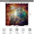 thumbnail image 4 of Galaxy Star Outer Space Shower Curtain Universe Nebula Solar System Planet Night Sky Fantasy Decor Bathroom Set Fabric Polyester Waterproof 72WX72H Inch 12 Pack Plastic Hooks RY-KKCQ, 4 of 4