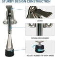 thumbnail image 6 of One Touch Kickdown Door Stopper, Door Holder, Heavy Duty Door Stops, Bottom of Door, Height-Adjustable Rubber Tips by HASHI (Black 4 inch x 1pack), 6 of 14