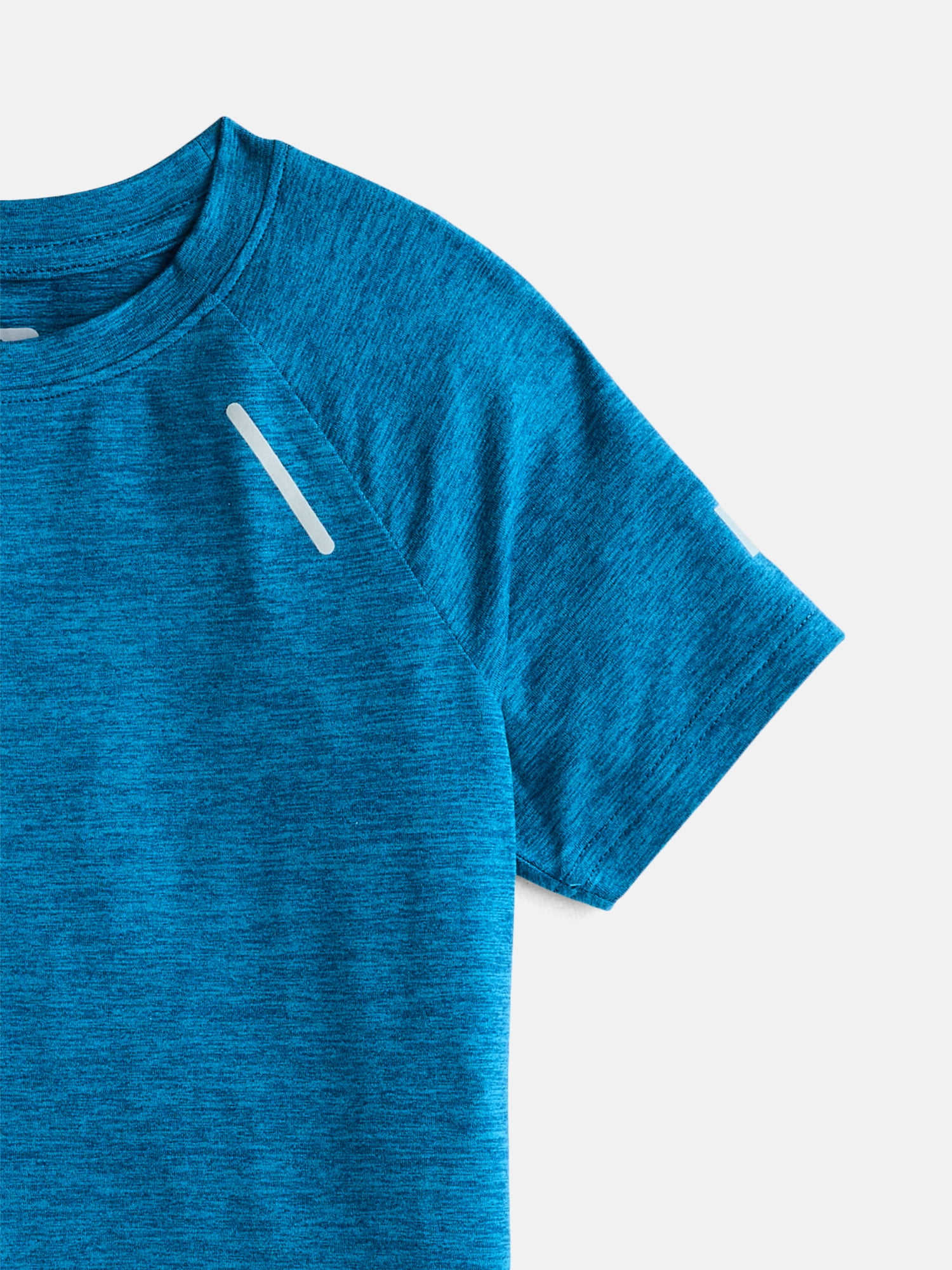 Russell Athletic Boys Runner Tech Tees with Short Sleeves, 4-Pack, Sizes 4-18 & Husky