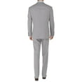 thumbnail image 2 of DTI BB Signature Men's Suit 2 Button Modern Fit Side Vent Jacket Flat Front Pant Silver, 2 of 3