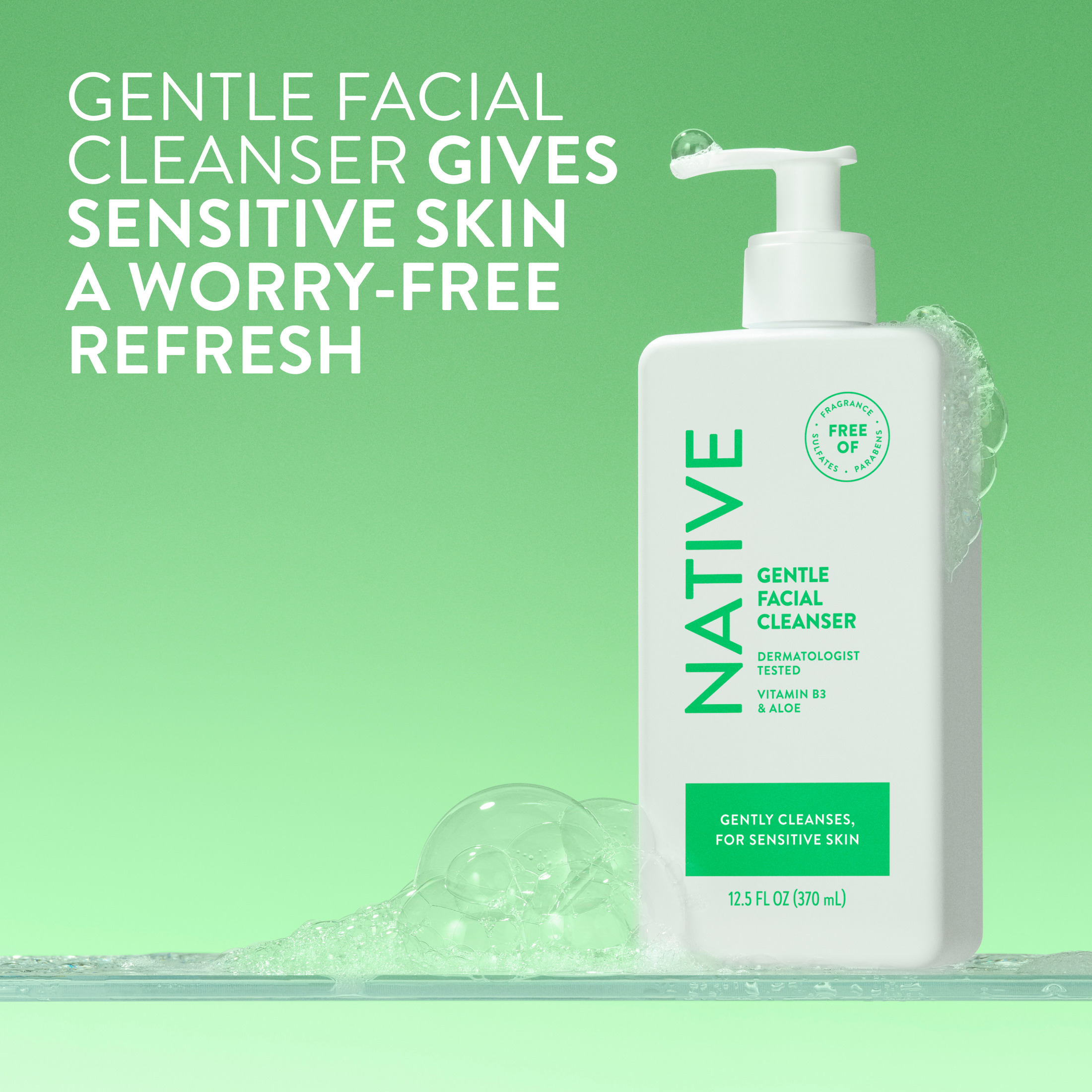Native Gentle Face Wash for Sensitive Skin, 12.5 oz photo 4