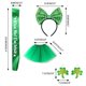 thumbnail image 3 of Saint Patrick Costume Set Shamrock Earrings,Bows Headband Mini Tutus Sash for Party Costume Irish Festival Accessories, 3 of 4