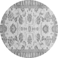 thumbnail image 1 of Ahgly Company Indoor Round Oriental Gray Traditional Area Rugs, 3' Round, 1 of 4