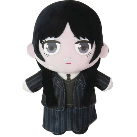 Wednesday - Wednesday Addams Button Eyes Plush 8"H
