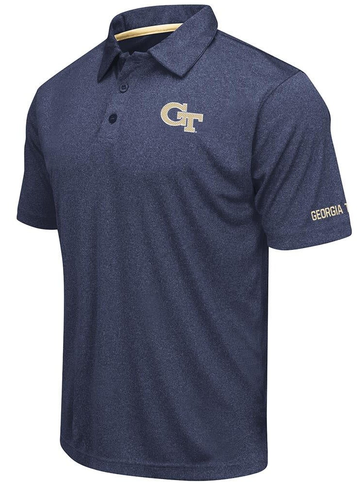 Mens Georgia Tech Yellow Jackets Short Sleeve Polo Shirt S by Colosseum
