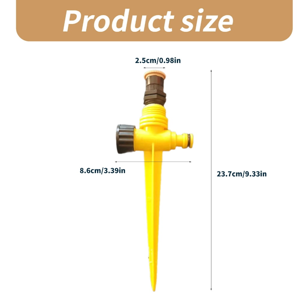 JZROCKER Lawns Watering Sprinklers Irrigation Equipment with Auto 360Rotation for Household Garden Use 10pcs