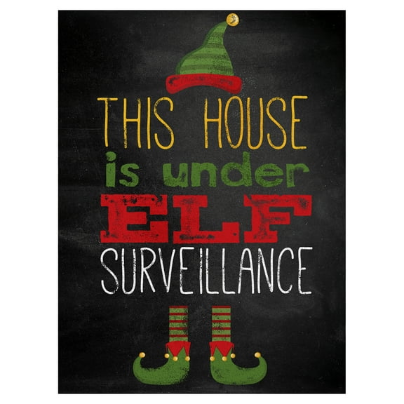 Elf Surveillance by Willowbrook Fine Art Christmas Canvas Art Print