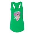 thumbnail image 2 of Wild Bobby, Shore Surfer Betty Boop Betty Boop Ladies Racerback Tank Top, Kelly, Large, 2 of 5