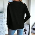 thumbnail image 5 of Women'S Y2K Fashion Solid Color Hollow Raglan Sleeve Crew Neck Sweater Black S, 5 of 7