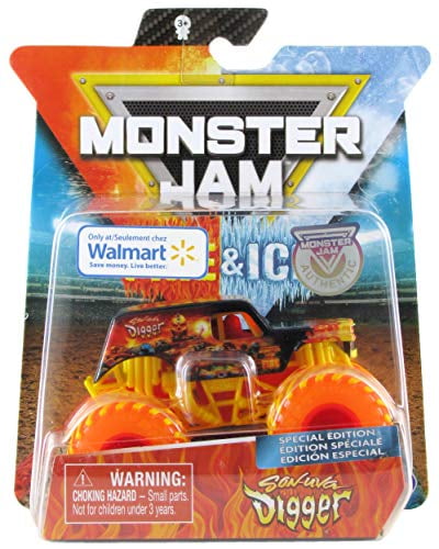monster jam fire and ice playset