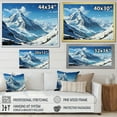 thumbnail image 4 of Designart "Majestic Peaks Of The French Pyrenees III" Landscape Mountains Floater Framed Wall Art Prints, 4 of 5