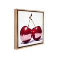 thumbnail image 4 of Stupell Industries Cherries with Reflection Food & Beverage Painting Brown Floater Framed Canvas Art Print Wall Art, 25 x 25, 4 of 10