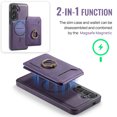 thumbnail image 2 of For Samsung Galaxy S25 Edge Plus Case, 2 in 1 Wallet Detachable Magnetic Back Cover with Cards Holder Bumper Compatible with Mag-safe Shockproof Stand Phone Case for Samsung Galaxy S25 Edge, Purple, 2 of 10