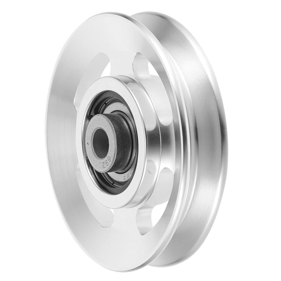 WRITWAA Plated Silver Aluminum Alloy Pulley Wheel Fitness Equipment Attachment Easy Installation for Weight Lifting