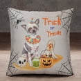 thumbnail image 2 of Trick or Treat Chinese Crested Funny Mummy Cosplay Pumpkin Candy Basket Pillowcase Double Sided Dog Lover Pillow Case Covers - 12016, 2 of 3