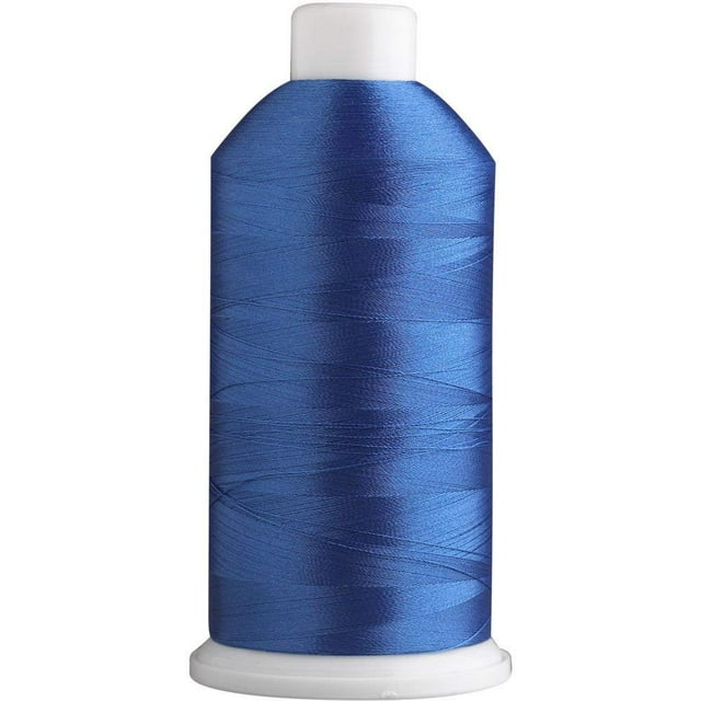 SuperB Fil à Broder en Polyester, Bleu Fleur de Lys, 5000 m