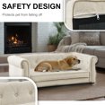 thumbnail image 2 of YIYADO Pet Bed for Small and Medium Dogs, Durable Elevated Dog Sofa Bed, Comfortable Dog Couch, Modern and Stylish Dog Sofa,Beige, 2 of 7