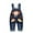 Bleu/brun, variante sur KIDSCOOL SPACE Bébé Fille Mignon Lapin 3D Jean Salopettes de Loisirs 6M