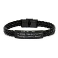 thumbnail image 2 of Amangny Inspirational Designing and Making Clothes Braided Leather Bracelet, Eat.., Present For Friends, Best Gifts From Friends, 2 of 2