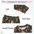 thumbnail image 3 of FORMRS Long Sleeve Top and Pants Pajama Set for Niños 2-Piece Sleepwear, Sizes 18M-8Y, Sun Moon and Stars Pattern, 3 of 6