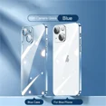thumbnail image 3 of Funda de teléfono transparente con revestimiento de lujo para iPhone 16, 15, 14, 13, 12, 11 Pro Max, 16, 15 Plus, Mini, XS, XR, X, cubierta protectora de película para lente, 3 of 5