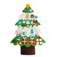 thumbnail image 3 of Árbol de Navidad de fieltro para colgar en la pared con luces LED para niños, regalos de Navidad, decoración navideña, suministros para fiestas en el hogar 2023, 3 of 5