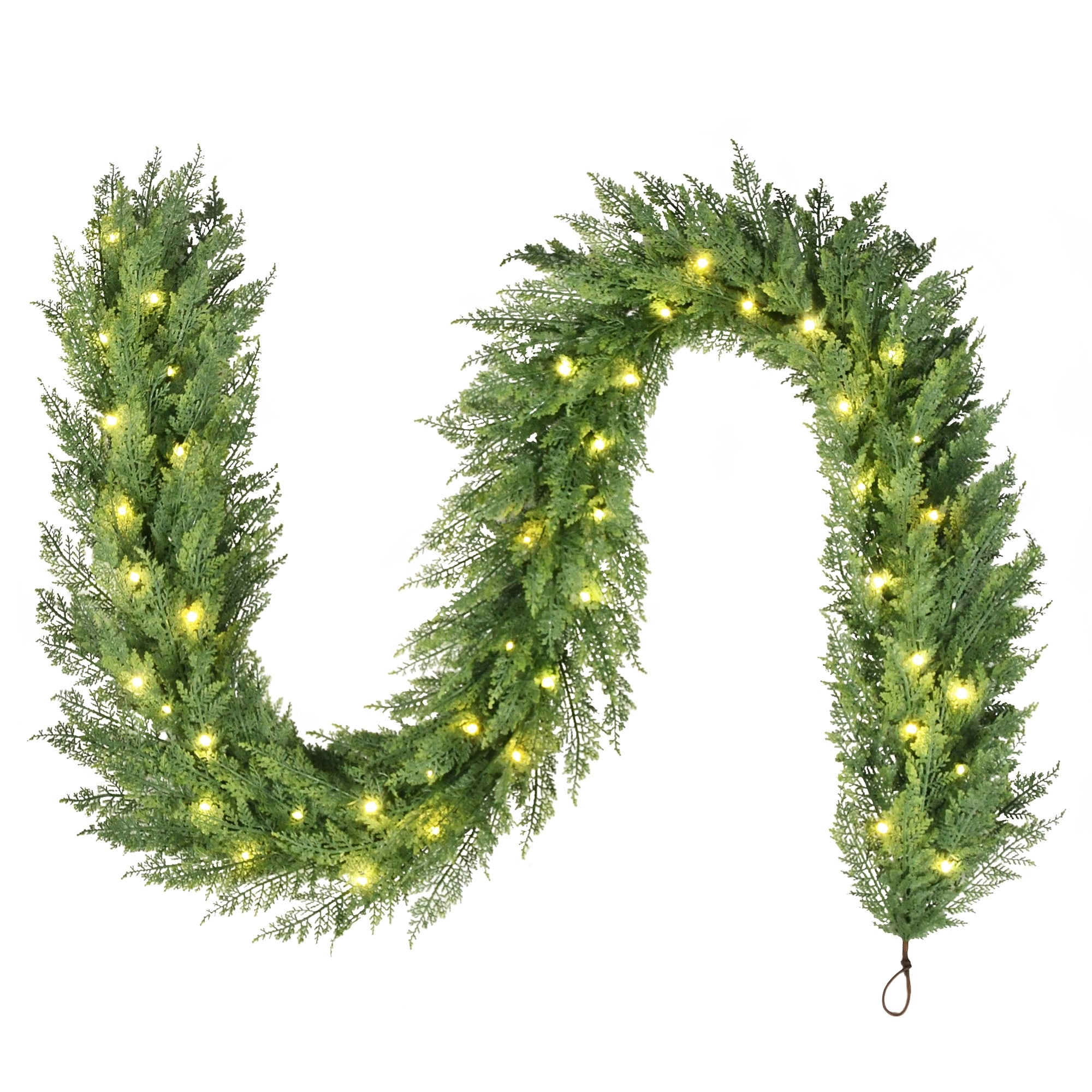 My Texas House Cypress Pre-Lit Christmas Garland photo 1