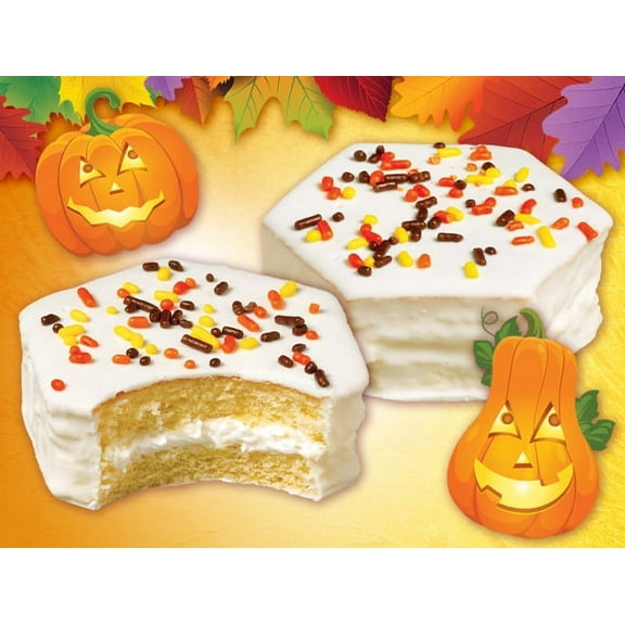 Little Debbie Fall Party Cakes (Vanilla) 10 pk./12.22 oz. (2 Boxes)