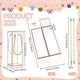 thumbnail image 2 of 10 juegos de cajas de regalo de plástico transparente de 7 x 7 x 21 cm, caja rectangular de PVC transparente para dulces con bordes dorados y cordón., 2 of 6