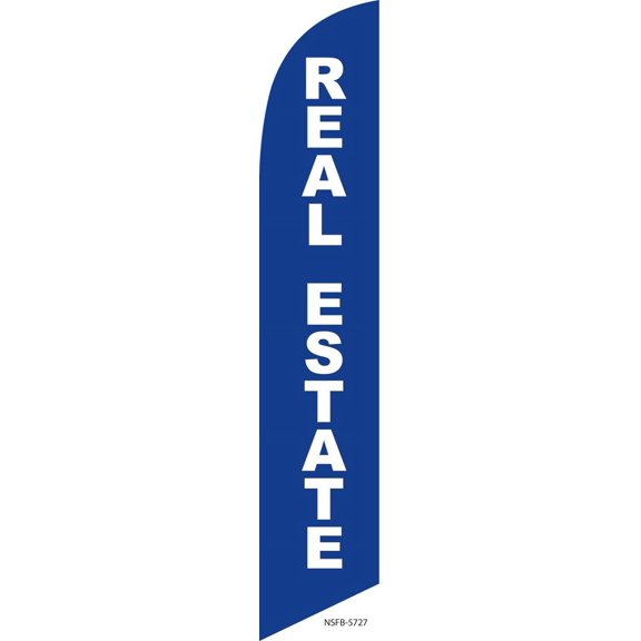 Real Estate Property Marker Feather Banner Swooper Flag, Replacement Flag Only