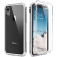 thumbnail image 1 of Étui pour iPhone XR, [Protecteur d'Écran Intégré] Marbre Antichoc Robuste 360 Pare-Chocs Intégral Housse de Protection (Transparent), 1 of 7