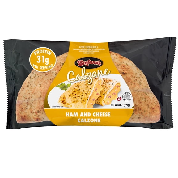 Stefano's Ham and Cheese Calzone, Ready to Heat, 8 oz (Refrigerated)