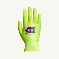 Superiorglove Tenactiv Hi-Viz Knit Blended HPPE & Steel Glove Foam Nitrile Palm ANSI A6 Size 9