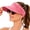 Cherry, variant on Women's UPF 50+ Sun Visor Ponytail Hat Open Top Breathable Hollow Cutout Visor for Women Jogging and Gardening