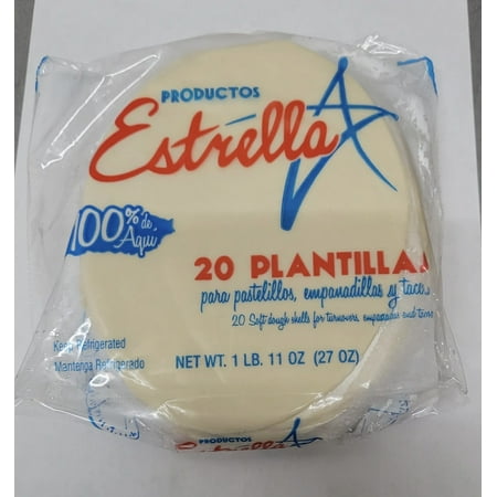 Estrella Plantillas Blanca Empanadillas Pastelillos, 27 oz., 20 Count