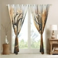thumbnail image 3 of Deer Hunting Wooden Rustic Curtains For Bedroom,Hunting Theme Curtains & Drapes Hunting Cabin Lodge Farmhouse Decor 30%-50% Blackout Curtains,Wild Animal Leaves Branches Window Curtains (38Wx45L), 3 of 6