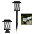 thumbnail image 1 of Paquete de 2 luces solares para caminos al aire libre, luces de jardín con energía solar, luces LED impermeables para caminos para patio, césped, pati Blanco C Soledad luces de camino al aire libre, 1 of 8