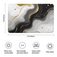 thumbnail image 3 of Black Marble Gold Wave Pattern Bathroom Rugs Mat,Non Slip Microfiber Bathroom Rug,Rubber Backing,Soft Bathroom Mats for Bathroom Floor,Tub and Shower,17x27in(43x68cm), 3 of 5
