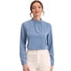 thumbnail image 1 of Blusa elegante de manga larga para oficina y trabajo con cuello levantado para mujer Gris Azulado XS, 1 of 4