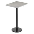 thumbnail image 2 of Flash Furniture 24'' x 30'' Gray Rectangular Laminate Table Top with Black 18" Round Bar Height Table Base, 2 of 8