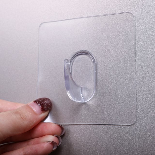Ganchos Adhesivos Resistentes Transparentes Ganchos sin Clavo para Cocina Baño Pared Puerta, Paquete de 5 XianweiShao 9024715963284