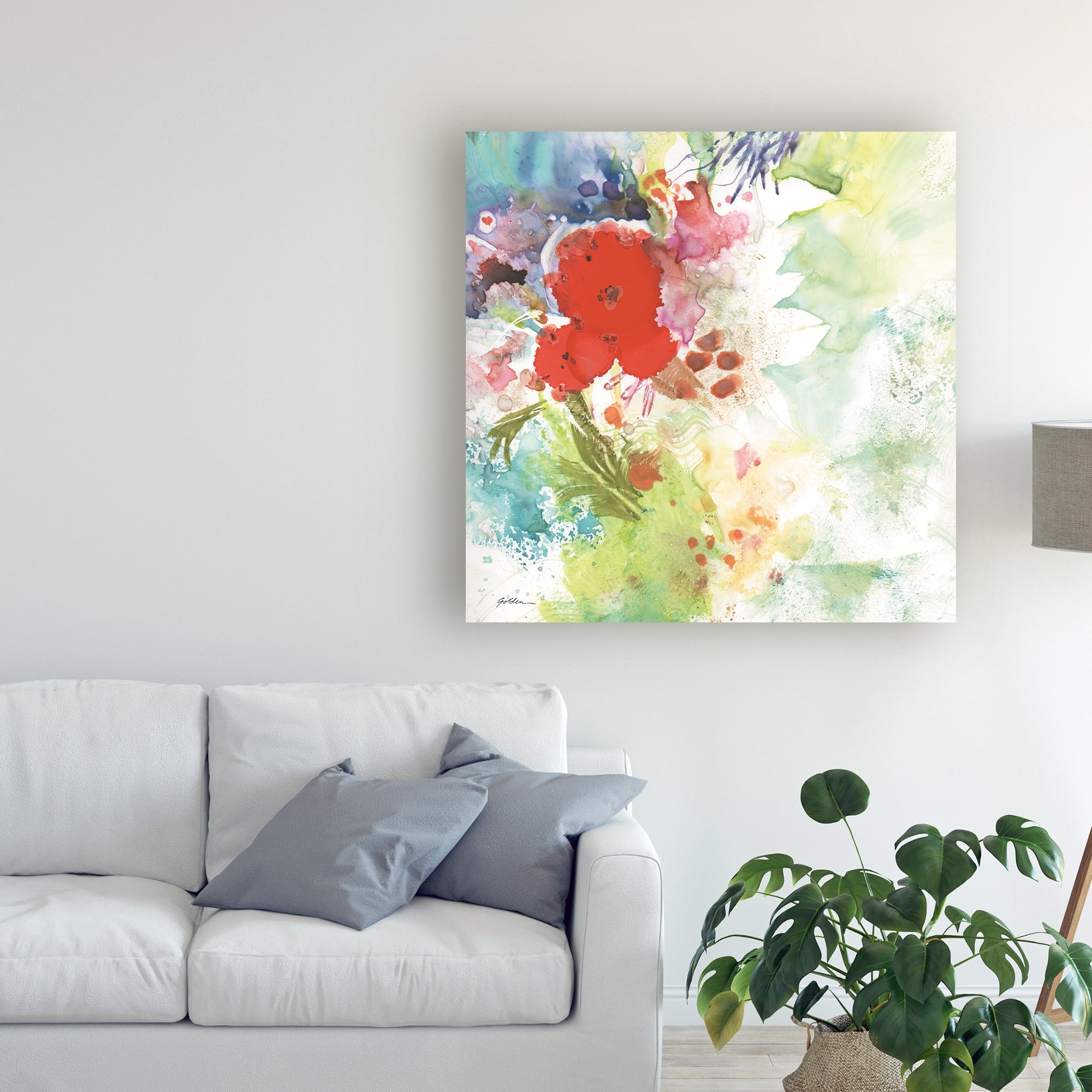 Trademark Fine Art 'Hello Birdie' Canvas Art by Mindy Lacefield