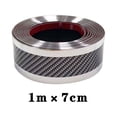 thumbnail image 3 of Binmer Car Sticker Carbon Fiber Rubber DIY Door Sill Protector Guard Strip 7CM*1M, 3 of 3