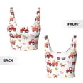 thumbnail image 6 of Rateoe Tractor With Farm Animals Print Womens' Sports Bras Scoop Neck Sports Vest- Padded U Back Seamless High Impact Support, 6 of 7