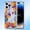 Orange Flower, variant on Allytech Clear Case for iPhone 15 with Stylish Floral Pattern, Support Wireless Charging, Ultra Thin Lightweight Screen Lens Protection Shockproof Magnetic Case - Blue Flower