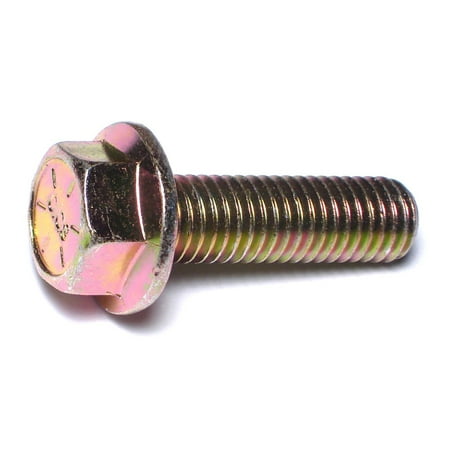 

1/2 -13 x 1-3/4 Zinc Plated Grade 8 Steel Coarse Thread Hex Washer Head Flange Bolts FBHWS8-114