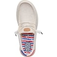 thumbnail image 3 of HEYDUDE Men Wally Americana Il, 4th of July Patriotic Shoes , Off-White, 7, 3 of 6