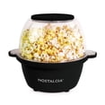 thumbnail image 1 of Nostalgia 2-Quart Stirring Popcorn Popper - Quick-Heat Technology - Makes 8 Cups of Popcorn - Includes Kernel Measuring Cup - Perfect for Birthday Parties, Movie Nights, and More - Black, 1 of 5